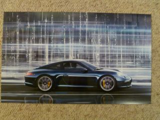 2013 Porsche 911 Carrera S Coupe Showroom Advertising Poster Rare Awesome L@@k