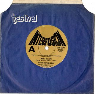 Olivia Newton - John - What Is Life - Rare 7 " 45 Vinyl Record 1970 