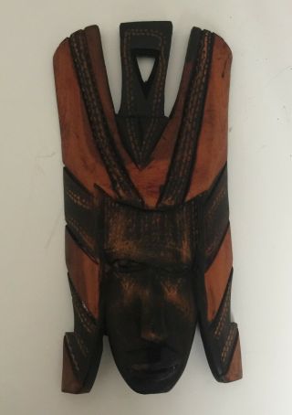 Vintage Wooden Hand Carved Wall Hanging DÉcor Tribal Folk Art