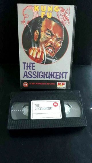 Very Rare " The Assignment " Pal Vhs Big Box
