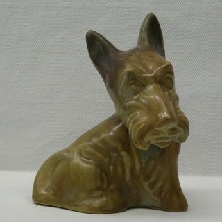 Rare Langley Mill Pottery,  Langley Ware Scottie Dog Animal Figure,  6 ",  1930 