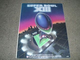 Rare 1979 Xiii Superbowl Programme Pittsburgh Steelers V Dallas Cowboys 21st Jan