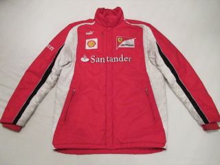 Ferrari F1 Puma Team Issue Winter Jacket Sz Xl 2011 Very Rare Alonso Massa