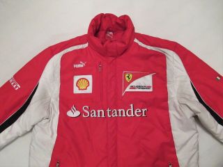Ferrari F1 PUMA team issue winter jacket sz XL 2011 VERY RARE Alonso Massa 3