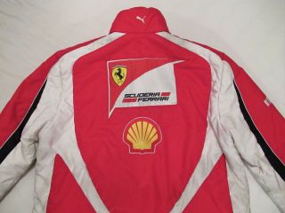 Ferrari F1 PUMA team issue winter jacket sz XL 2011 VERY RARE Alonso Massa 4