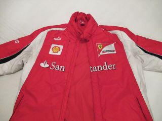 Ferrari F1 PUMA team issue winter jacket sz XL 2011 VERY RARE Alonso Massa 5