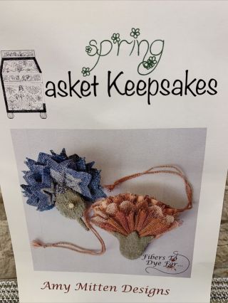 Amy Mitten Design Spring Casket Keepsakes Kit Fibers To Dye For Rare Htf