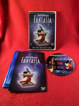 Fantasia Dvd Special 60th Anniversary Edition 2000 Disney Rare Oop Region 1 Usa