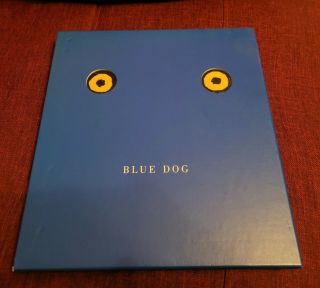 Rare Signed Blue Dog George Rodrigue Hardback Art Book In Slipcase