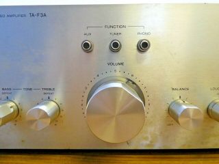 Vintage Rare Sony TA - F3A Intergrated Stereo Amplifier &. 3