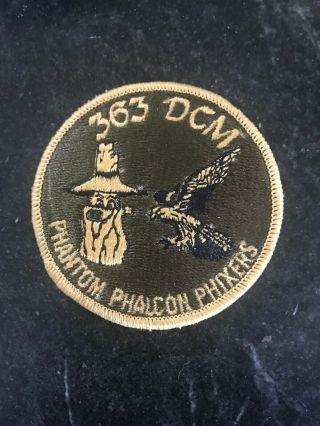 363rd Dcm Squadron Rare 70s 80s Patch 3” Usaf Cold War Phantom Phalcon Phixers