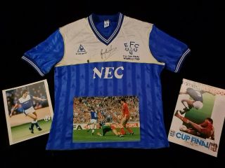 Everton Football Shirt Lineker 1986 Extremely Rare Cup Final Programe