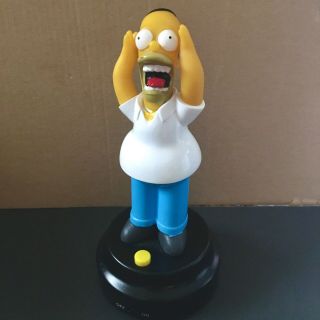 The Simpsons Homer Simpson Gemmy Industries Dashboard Figurine Rare 2004