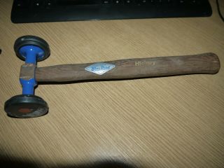 Rare Vintage Blue - Point Snap On Auto Body Hammer Bf617uk With Caps