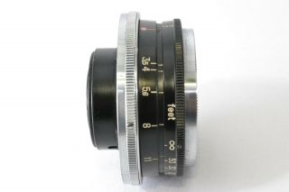 Rare Black in Case Nikon W - Nikkor C 2.  8cm 28mm f/3.  5 S Mount Japan 5