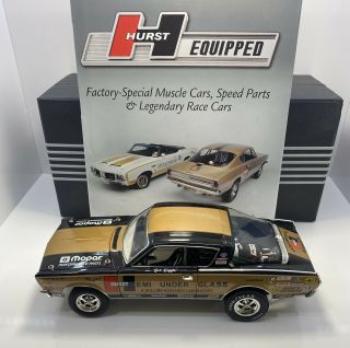 Highway 61 1/18 Scale 1966 Plymouth Barracuda “hemi Under The Glass” Hurst Rare