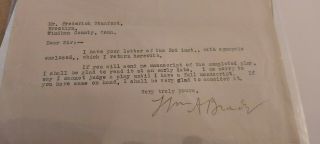 Very Rare William A Brady Hand Signed Letter 1920 With