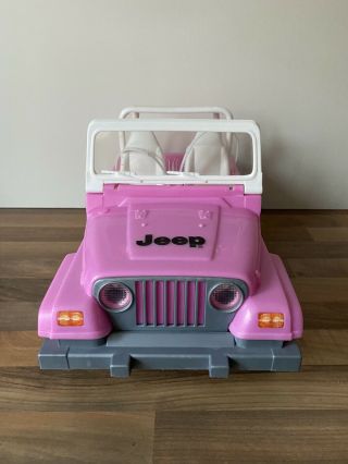 Barbie Pink Wrangler Jeep Vehicle Car,  Rare Mattel 2003 2