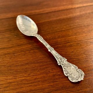 Alvin Sterling Silver Souvenir Spoon - Nantucket " Ye Old Wynde Mille 1746 "