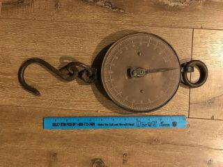 Antique Salters Brass Trade Spring Balance Scale 112 lbs like Chantilon 3