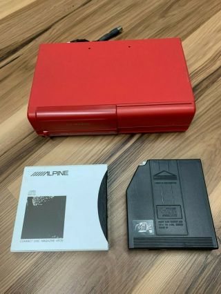 Vintage Alpine 5952sr 6 - Disc Cd Changer,  Red Limited Special Edition,  Rare,