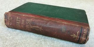 1885 Youatt On The Horse Revised Fourth Edition Antique Racing Book