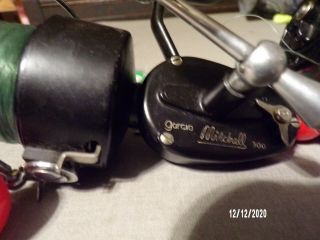 2 Vintage Garcia Mitchell 300 Spinning Reel made in France 3