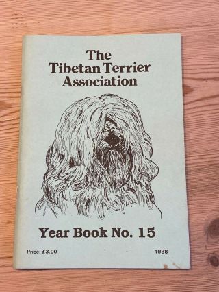 Rare Tibetan Terrier Association Yearbook No.  15 1988 Dog Book 84 Pages