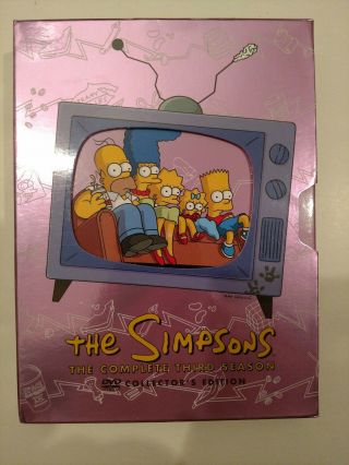 The Simpsons Complete Third Season 3 Dvd Box Set Collectors Edition Rare.  Banned