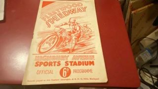 Fleetwood V Plymouth - - - Speedway Programme - - - 29th July 1950 - - - Rare