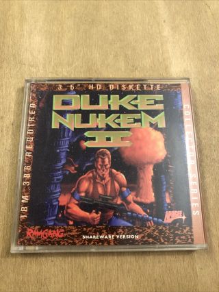 Rare Duke Nukem Ii 3.  5 Diskette Pc 3.  5 Floppy Ramgang
