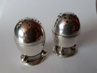 Stunning Art Deco Silver Plated Salt And Pepper Shakers