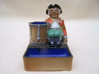 Mega Rare 1890 Royal Doulton Salt Glaze " Drummer " Match Holder X8762
