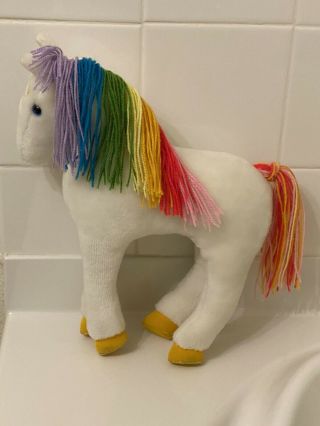 Vintage 1983 Mattel/hallmark Rainbow Brite Starlite Plush Horse Doll - Korea Made