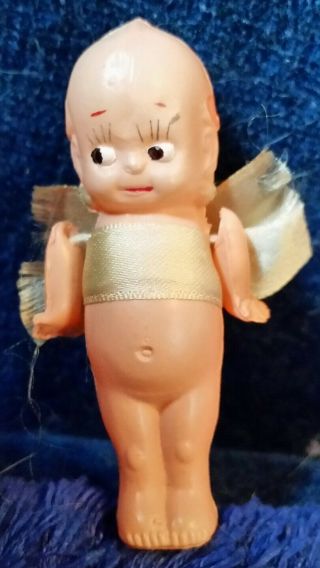 Vintage Celluloid Kewpie Doll Strung Arms 2 3/8 " Tall Ray Rohr Cosmic Artifac