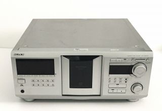 Sony Cdp - M400cs Mega Storage Jukebox 400 Disc Cd Player Silver Rare Belts