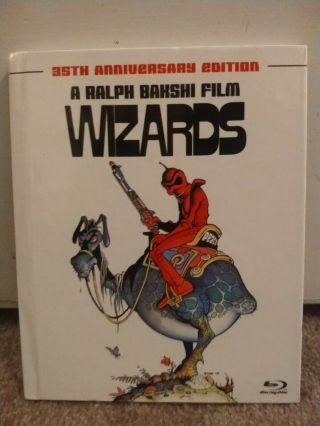 Wizards (blu - Ray Disc,  2012,  35th Anniversary Edition) Rare Bluray Book Print