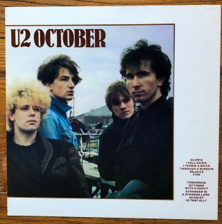 U2 October Under A Blood Red Sky Rare Promo 12 X 12 Album Flat