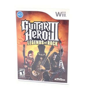 Wii Game Guitar Hero 3 Legends Of Rock In Rare