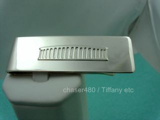 Rare Tiffany & Co.  Coliseum Money Clip Solid Sterling Silver Exc.  Cond,  Pouch