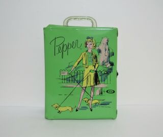 Vintage Ideal Tammy Family Pepper Doll Vinyl Carry Case For Accessories Outfit