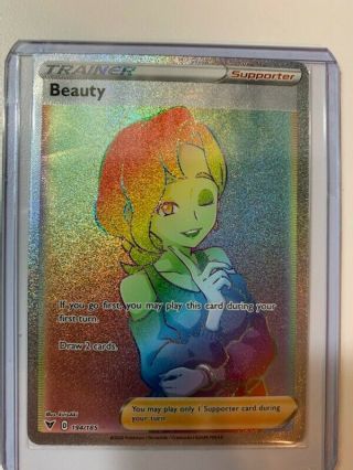 Pokemon Tcg Beauty Full Art Rainbow Secret Rare Vivid Voltage 194/185 Nm/mint
