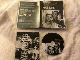 Janus Films Presents Essential Art House Mayerling Dvd Rare Oop