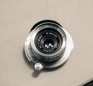 Nikon Rf W - Nikkor C 2.  8cm F/3.  5 28mm Rangefinder Leica Nippon Kogaku Rare Read