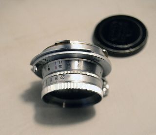 Nikon RF W - Nikkor C 2.  8cm f/3.  5 28mm Rangefinder Leica Nippon Kogaku Rare Read 3