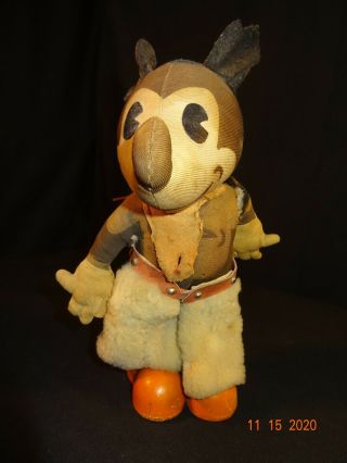 Rare Vintage 1930s Knickerbocker Mickey Mouse Cowboy Doll