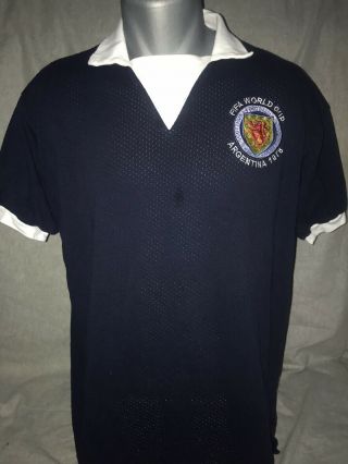 Scotland Retro Home Shirt 1978 World Cup X - Large Rare