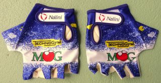 Rare 1996 Team Mg Technogym Cycling Gloves - Tour De France - Eroica