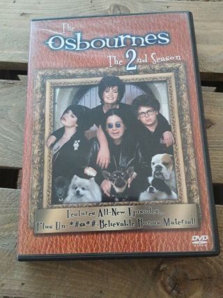 Rare Oop Dvd The Osbournes - The Complete Second 2 Season Ozzy Jack Sharon Kelly