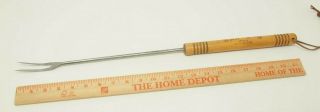 Vintage Androck Stainless Steel Grilling Fork Bar - B - Q Bbq 21 " Rare Unique